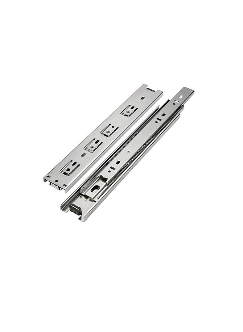 Steel Ball Bearing Drawer Runner Cabinet Rail For Computer Table Clothing Cabinets (14 inch)  - Image 1