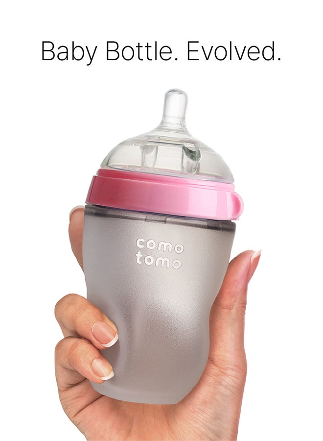 comotomo Combo Natural Feel Baby Bottle 150 ML And Natural Feel Baby Bottle 250 ML, 0 - 6 Months - Image 4