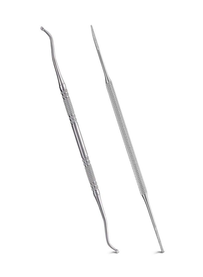 YINYIN 2PCS Ingrown Toenail File and Lifter with Storage Case,YINYIN100% Stainless Steel ingrown toenail Tool,Double Sided Professional Grade Nail Cleaner Tool - Image 1