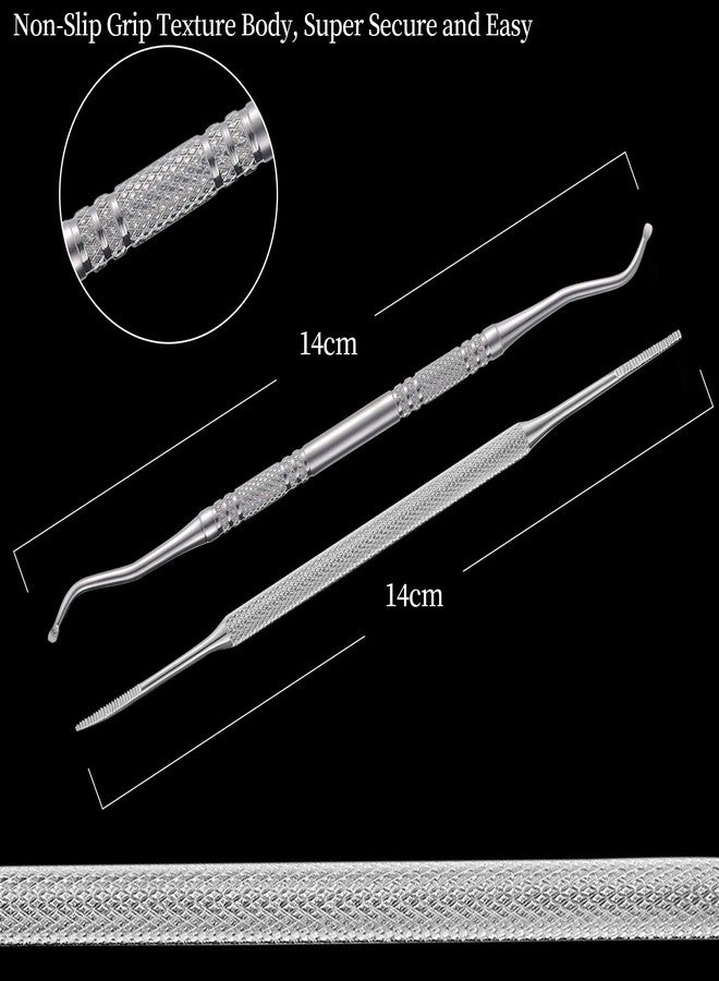 YINYIN 2PCS Ingrown Toenail File and Lifter with Storage Case,YINYIN100% Stainless Steel ingrown toenail Tool,Double Sided Professional Grade Nail Cleaner Tool - Image 2