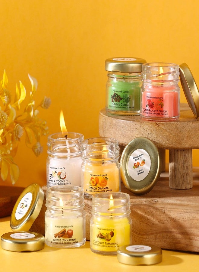 PROSPERRO LUMO شموع صغيرة معطرة من الشمع من PROSPERRO LUMO by Parkash (مجموعة من 6 شموع) - Image 1