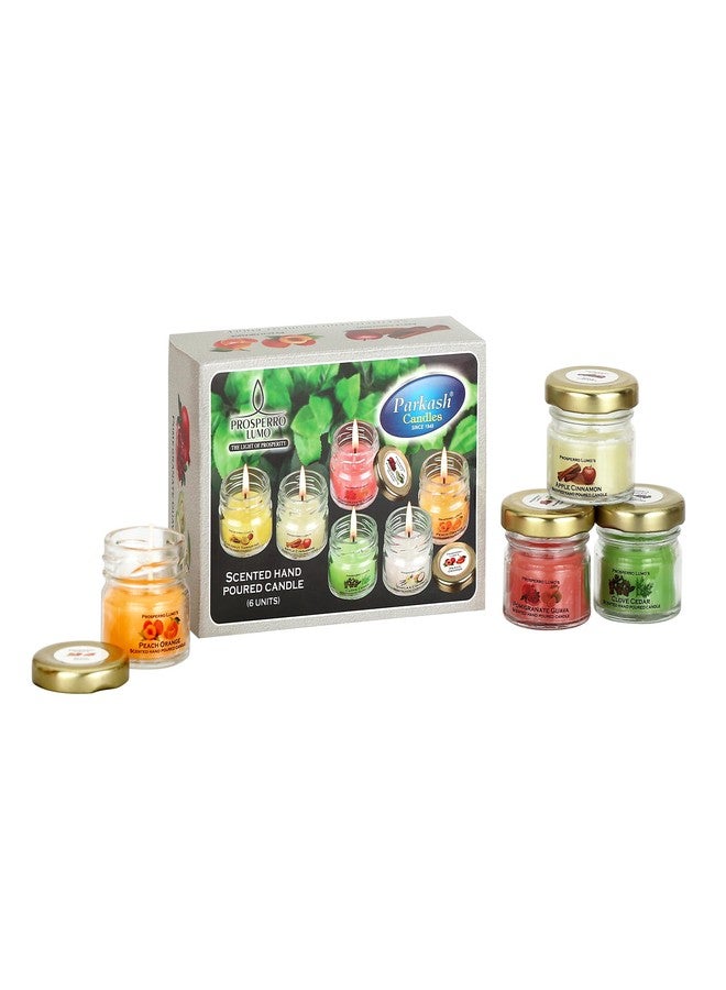 PROSPERRO LUMO شموع صغيرة معطرة من الشمع من PROSPERRO LUMO by Parkash (مجموعة من 6 شموع) - Image 5