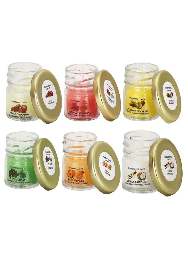 PROSPERRO LUMO شموع صغيرة معطرة من الشمع من PROSPERRO LUMO by Parkash (مجموعة من 6 شموع) - Image 4