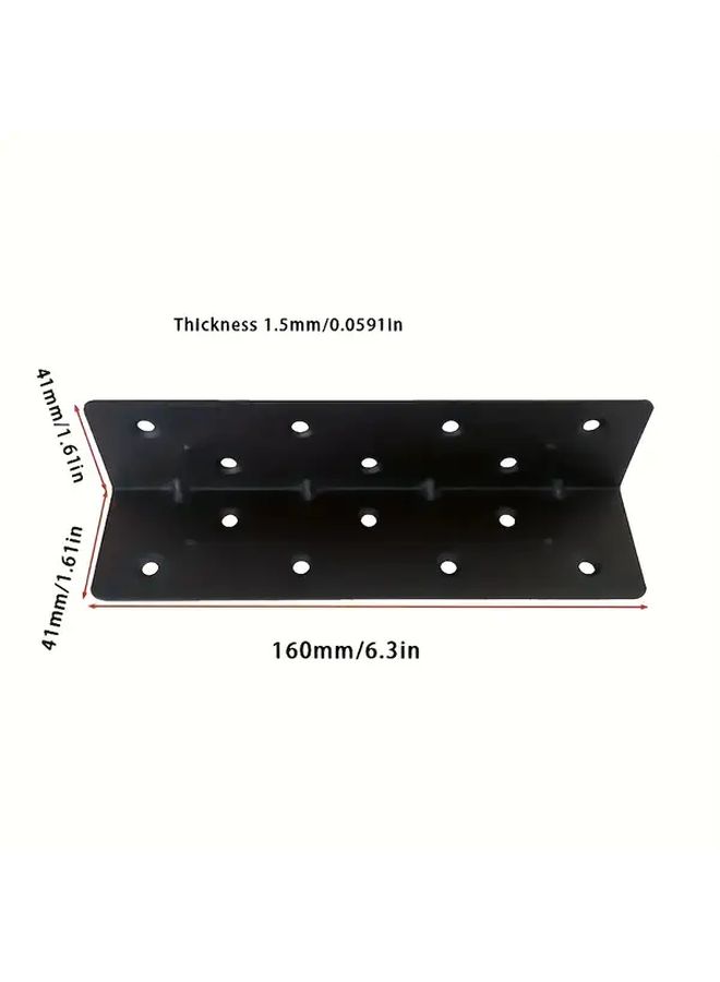 60pcs 160mm L Shape Corner Brackets With Screws For Bed Fence And Shelf Support - Image 2