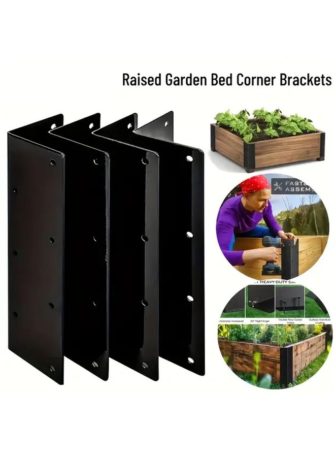 60pcs 160mm L Shape Corner Brackets With Screws For Bed Fence And Shelf Support - Image 3