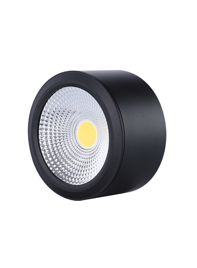plato led lenz Pack of 2 – COB Spotlight 30W – Black Body – 3 Color Switch – High Brightness – PLATO - Image 1