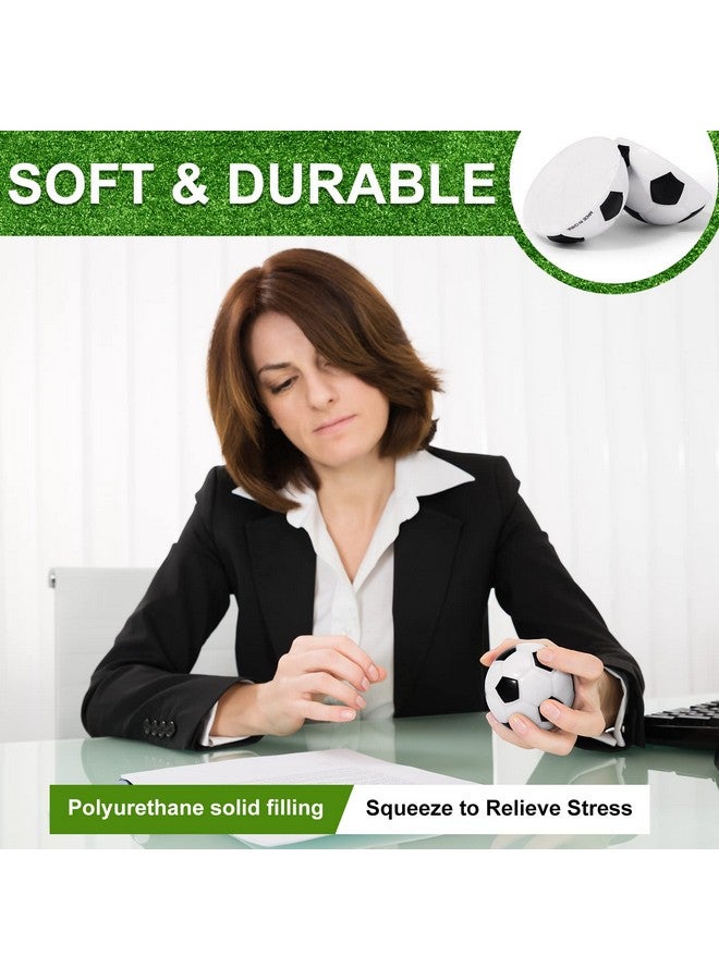 Vinsot 48 Packs Mini Soccer Ball Mini Foam Sports Balls 2.5 Inch Soccer Stress Balls Soccer Bouncy Balls White Black Small Foam Relaxable Balls For Anxiety Relief School Carnival Reward Party Gift - Image 5