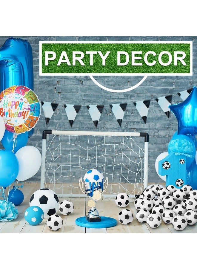 Vinsot 48 Packs Mini Soccer Ball Mini Foam Sports Balls 2.5 Inch Soccer Stress Balls Soccer Bouncy Balls White Black Small Foam Relaxable Balls For Anxiety Relief School Carnival Reward Party Gift - Image 4