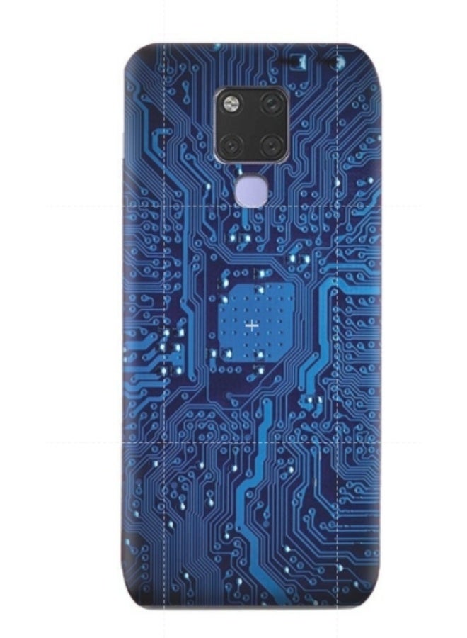 AMC DESIGN Protective Case Cover For Huawei Mate 20 X Blue/Black