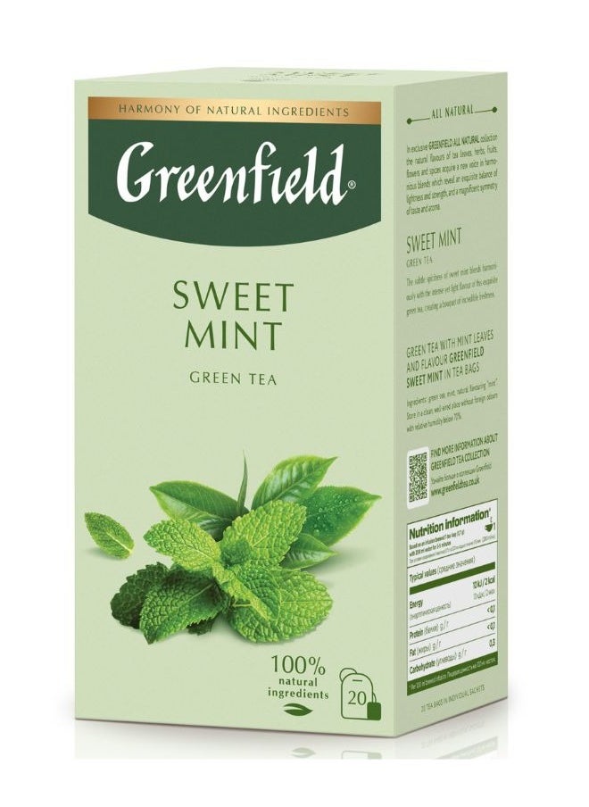 Sweet Mint Green Tea 20 Tea Bags - pzsku/ZD71F7CDA85A5179465C8Z/45/_/1736268312/f62d612a-990e-41d5-8f7f-53a4c33724f5