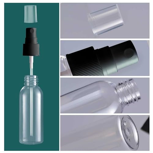 Kienlix Spray Bottles Clear Empty Fine Mist Plastic Mini Travel Bottle Set, Small Refillable Liquid Containers (100 Ml Pack 12) - Image 4