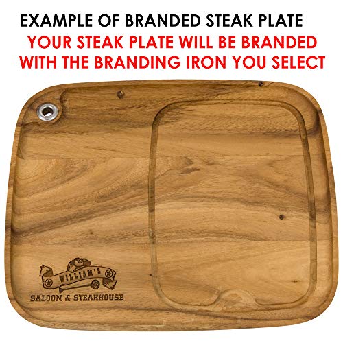 BBQ Fans Dad Branding Iron for Steak, Buns, Wood & Leather - Image 4