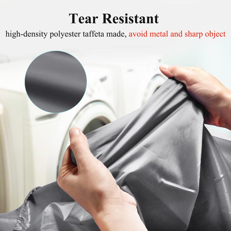 OTraki 2 Pack Laundry Bag Extra Large 28x45 Inch Drawstrings Laundry Hamper Liner Storage Bag XL Dirty Clothes Organizer Heavy Duty Laundry Bag for Home, Travel, Camping (Grey) - Image 3
