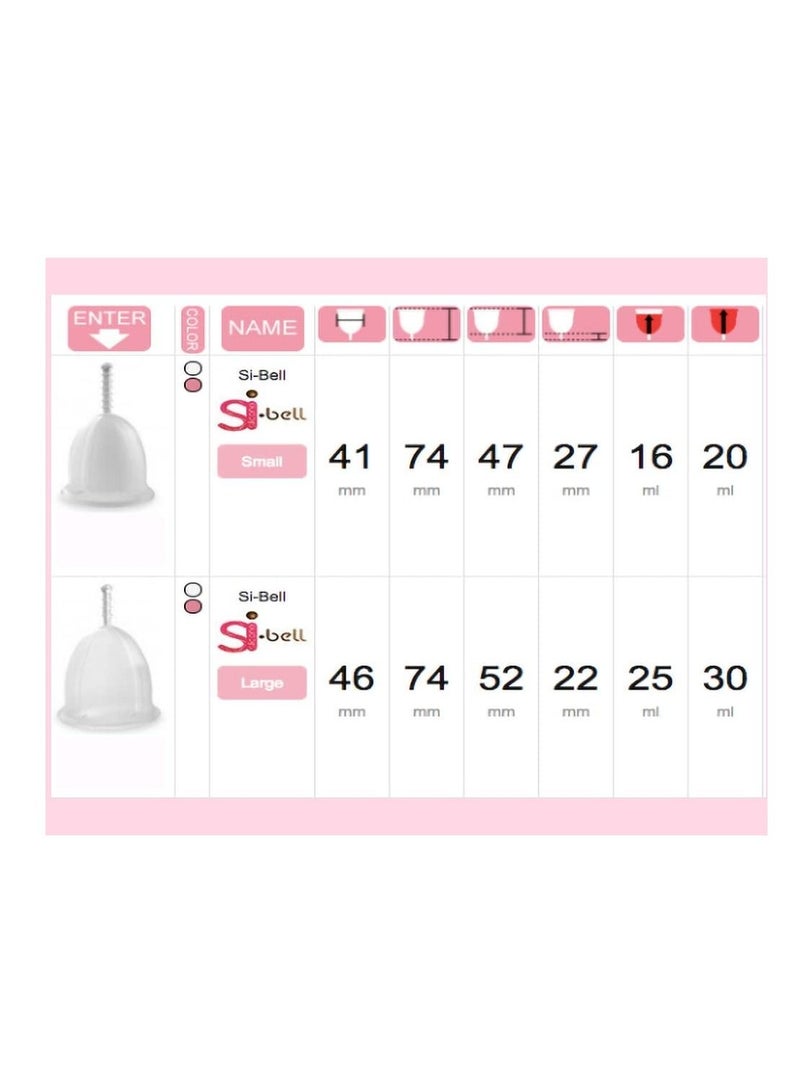 Si.Bell Women's Menstrual Cup Pink - Image 4