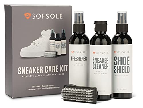 Sof Sole Sneaker Care Kit with Cleaner, Freshener, Shoe Shield and Scrub Brush - Image 1