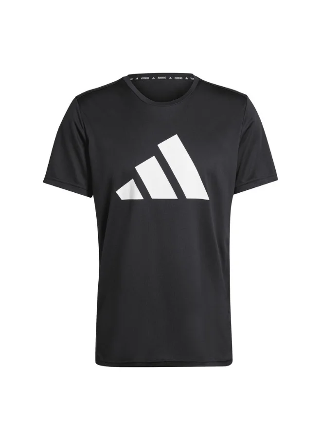 اديداس adidas RUN IT TEE Black Running T-SHIRTS for Men - XS