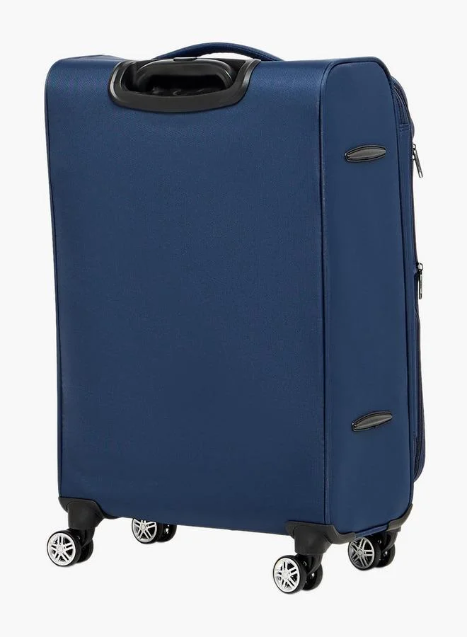 Wave NAVY Solid Softcase Trolley Bag With Retractable Handle  | Best Price UAE