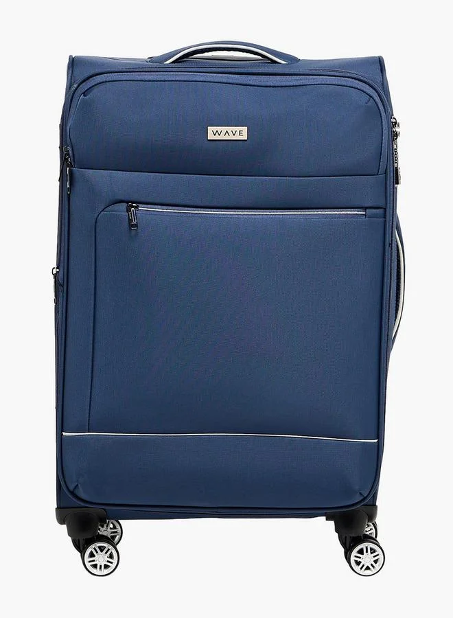 Wave NAVY Solid Softcase Trolley Bag With Retractable Handle  | Best Price UAE