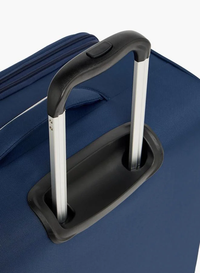 Wave NAVY Solid Softcase Trolley Bag With Retractable Handle  | Best Price UAE