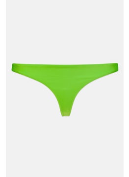 Lefties Women Plain Bikini Bottom, Green  - Image 2