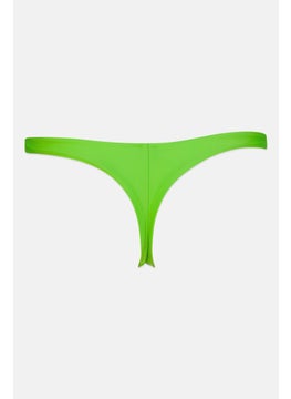 Lefties Women Plain Bikini Bottom, Green  - Image 3