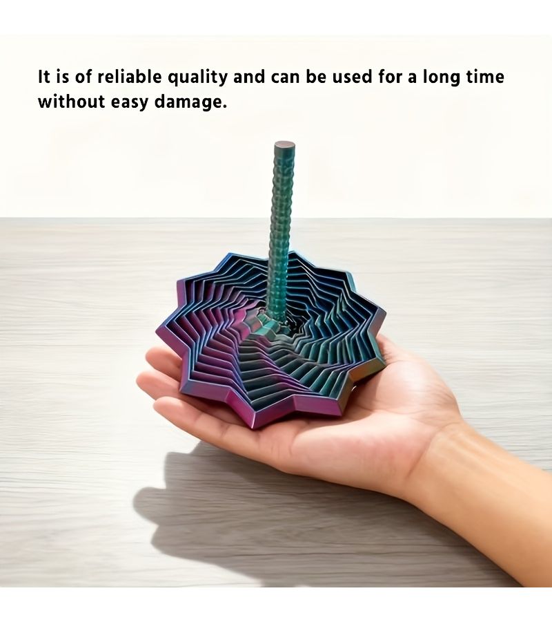 3D Printed Multicolor Octahedron Sensory Spinner Model C - Image 2
