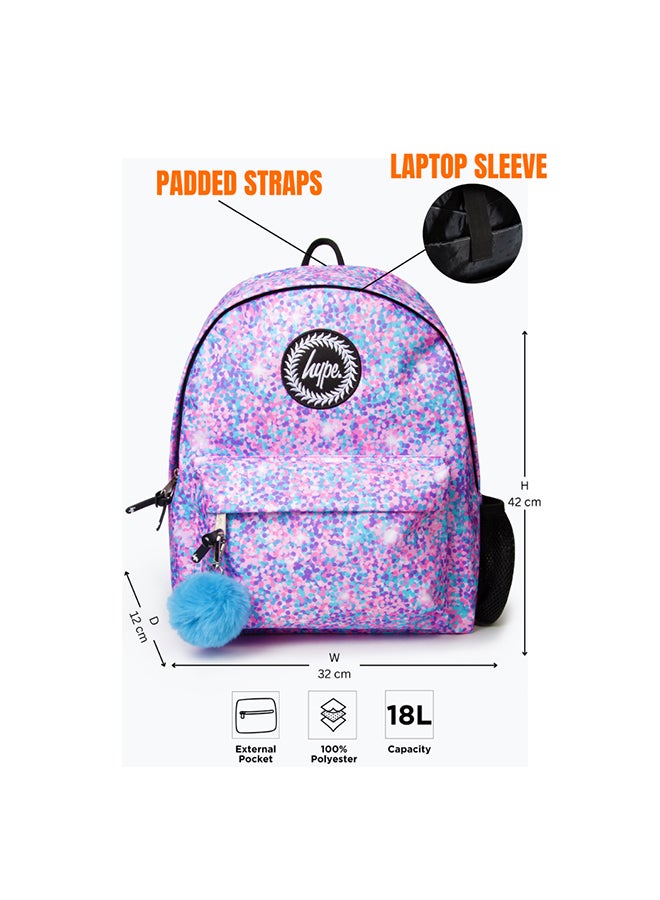 Hype Backpack Girls Multi Confetti - Image 5