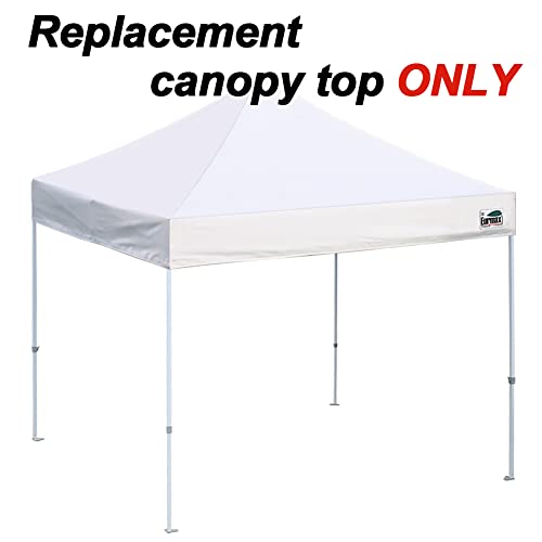 Eurmax USA New 10x10 Pop Up Canopy Replacement Canopy Tent Top Cover, Instant Canopy Top Cover ONLY, Choose 30 Colors,Bonus 4PC Pack Weight Bag (White) - Image 2