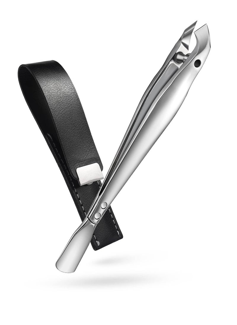Excefore - Mini Cuticle Trimmer, Slim Cuticle Clipper with Pusher, Stainless Steel Cuticle Nipper, Precise Pointed Tip Cuticle Clipper, Suitable for Fingernails and Toenails - Image 1