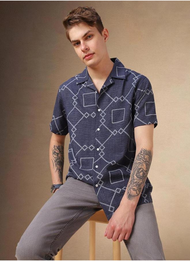 Dennis Lingo Relaxed Fit Short Sleeves Casual Shirt by Styli  - Image 1