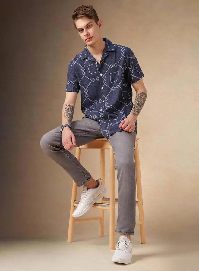 Dennis Lingo Dennis Lingo Relaxed Fit Short Sleeves Casual Shirt