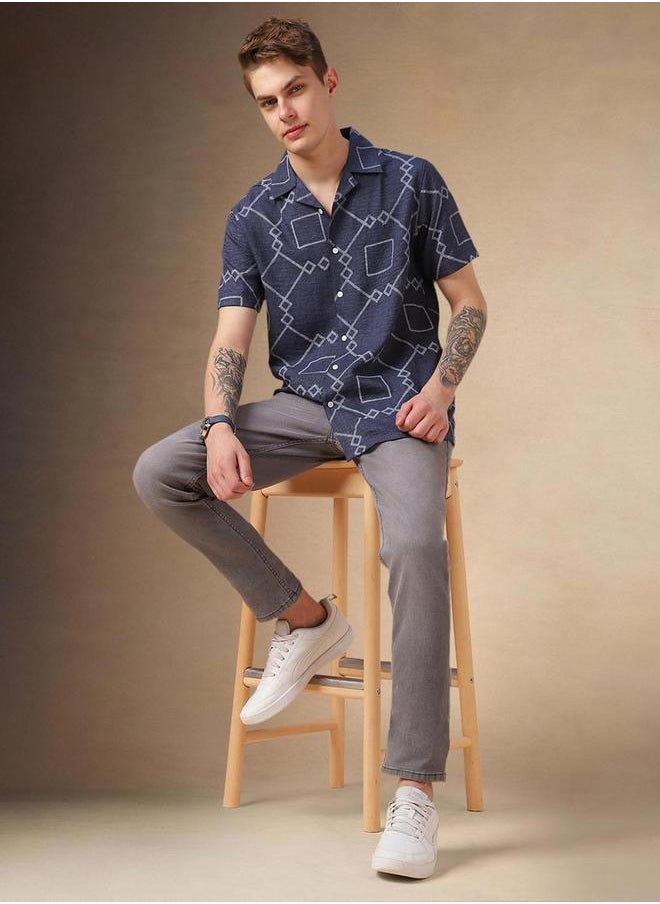 Dennis Lingo Relaxed Fit Short Sleeves Casual Shirt by Styli  - Image 3