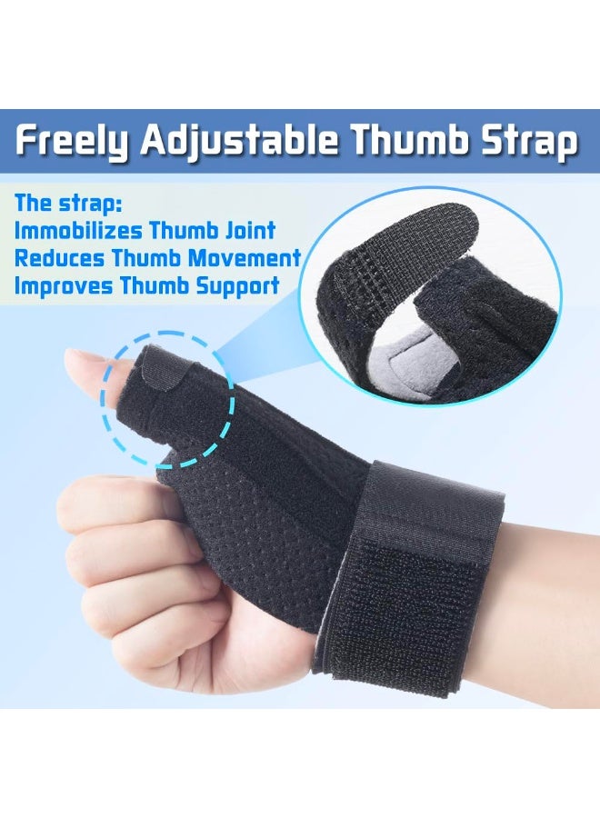 Reversible Thumb & Wrist Stabilizer Splint for BlackBerry Thumb, Trigger Finger, Pain Relief, Arthritis, Tendonitis, Sprained and Carpal Tunnel Supporting, Lightweight and Breathable - Image 3