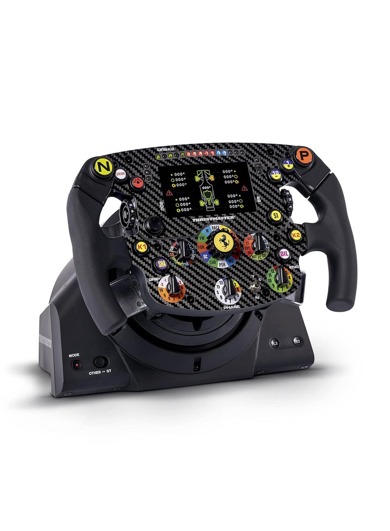 Thrustmaster Formula Wheel Add-On Ferrari SF1000 Edition, Replica Wheel, PC, PS4, PS5, Xbox One and Series X|S, Display and LED Dash, 100% Carbon Fiber Faceplate, Licensed by Ferrari - Image 4
