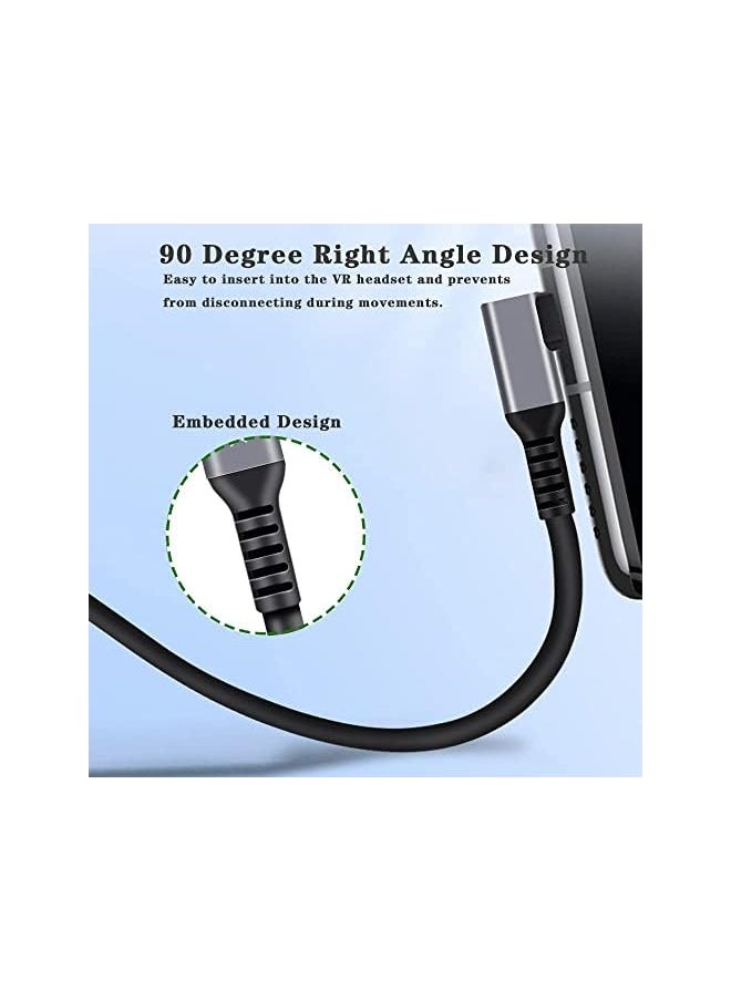 SYOSI - Usb C To C High Eed Data Transfer Fast Charging ​For Vr Headset And Gaming Pc With Usb A Male Adapter Cable Manager 16Ft C C Usb 3.2 Gen1 Vr Link Serial Cable For Oculus Quest 1 2 Connecting Cable - Image 1