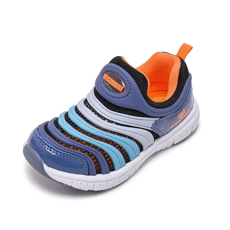 1809 Children''s Shoes Children''s Caterpillar Sneakers Spring and Summer Slip-on Baby Shoes Breathable Single Mesh Mesh for Boys and Girls - Image 1