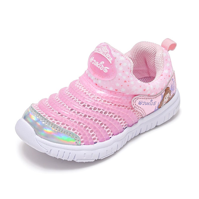 1809 Children''s Shoes Children''s Caterpillar Sneakers Spring and Summer Slip-on Baby Shoes Breathable Single Mesh Mesh for Boys and Girls - Image 5