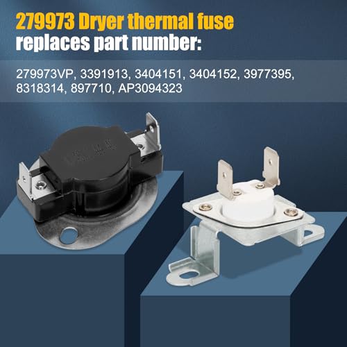 SUMNEW 8544771 Dryer Heating Element Upgrade, 279816 Thermostat Cut Off,279973 3392519 Dryer Thermal Fuse Compatible with maytag, kenmore,kitchen,whirlpool and More; - Image 4