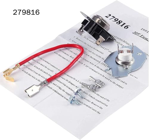 SUMNEW 8544771 Dryer Heating Element Upgrade, 279816 Thermostat Cut Off,279973 3392519 Dryer Thermal Fuse Compatible with maytag, kenmore,kitchen,whirlpool and More; - Image 5