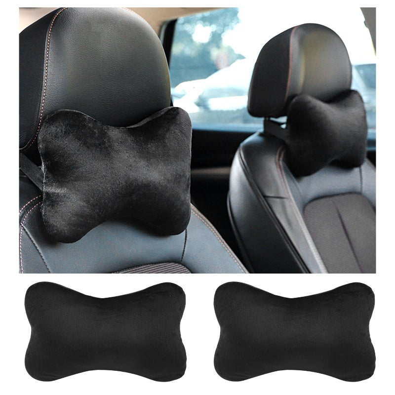 YGDMD 2PCS Car Headrest Pillow,Soft & Comfortable Car Neck Pillow for Driving Fatigue Relieve,All-Season Universal Cars Head Rest Pillows Automotive Interlor Accessorles for Cars,SUVs - Image 1