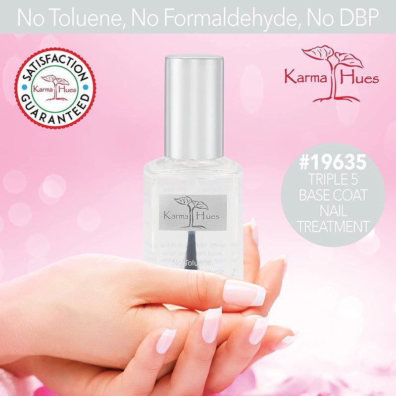 karma organic كارما أورجانيك مزيل طلاء الأظافر غير المعطر، علاج أظافر غير سام نباتي خالي من القسوة (غير معطر) (غير معطر + قاعدة/ثلاثية)  - Image 2