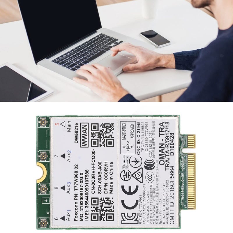 DW5821E 3G 4G 5G LAN Card High Speed Network Card Support GLONASS Galileo Positioning Black - Image 3