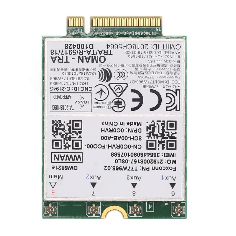 DW5821E 3G 4G 5G LAN Card High Speed Network Card Support GLONASS Galileo Positioning Black - Image 2