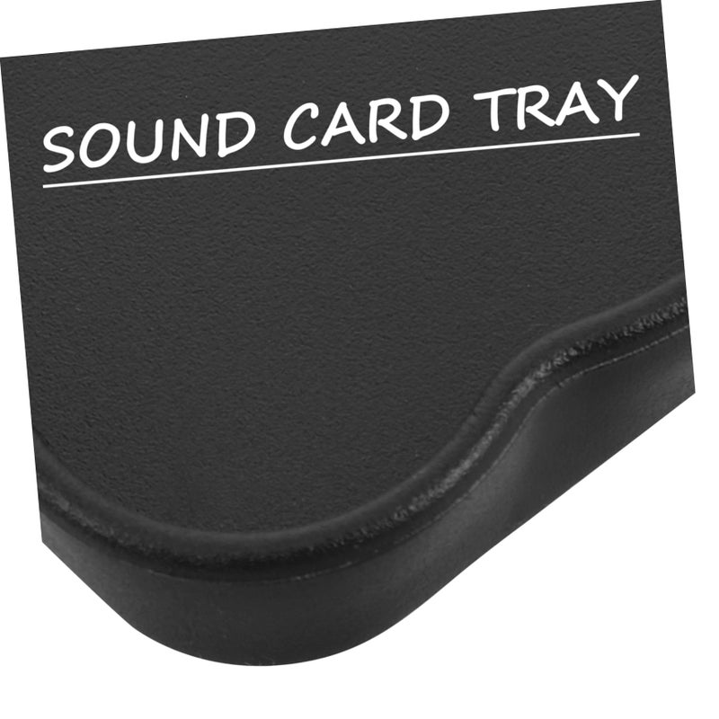 Multifunctional Desk Stand With Sound Card Tray For Recording And Karaoke Microphone Holder - Image 4