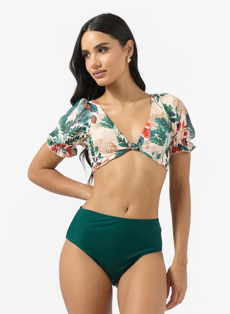 ايلا بيكيني مطبوع مع سارونغ للشاطئ - Image 3