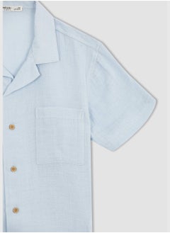 DeFacto Regular Fit Short Sleeve Jean Shirt  - Image 3