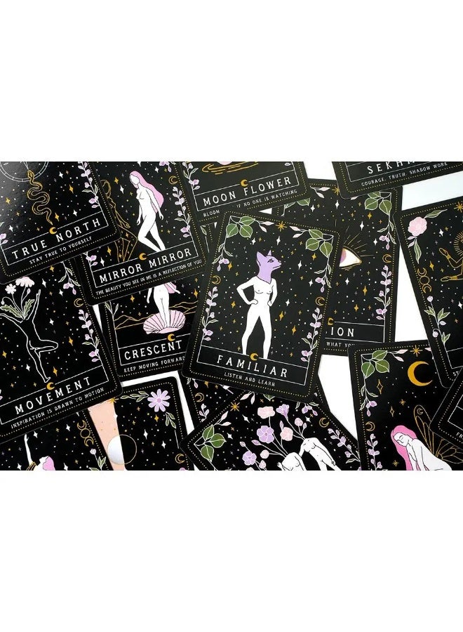 NIBEMINENT 11 × 6.5 cm Moon Witch Divination Card - Destiny Prediction - Prophecy - Tarot Deck Set - Image 4