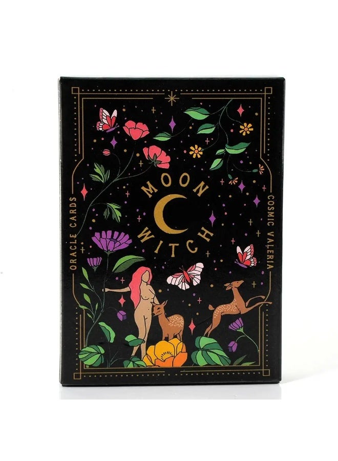 NIBEMINENT 11 × 6.5 cm Moon Witch Divination Card - Destiny Prediction - Prophecy - Tarot Deck Set - Image 3