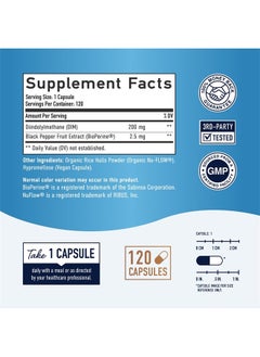 SMNutrition DIM Supplement 200 mg (120 Ct) | Estrogen Balance for Women & Men | Hormone Balance, Hormonal Acne Supplements, Menopause Support, Antioxidant Support, PMS Support | Non-GMO, Vegan, Soy Free  - Image 4