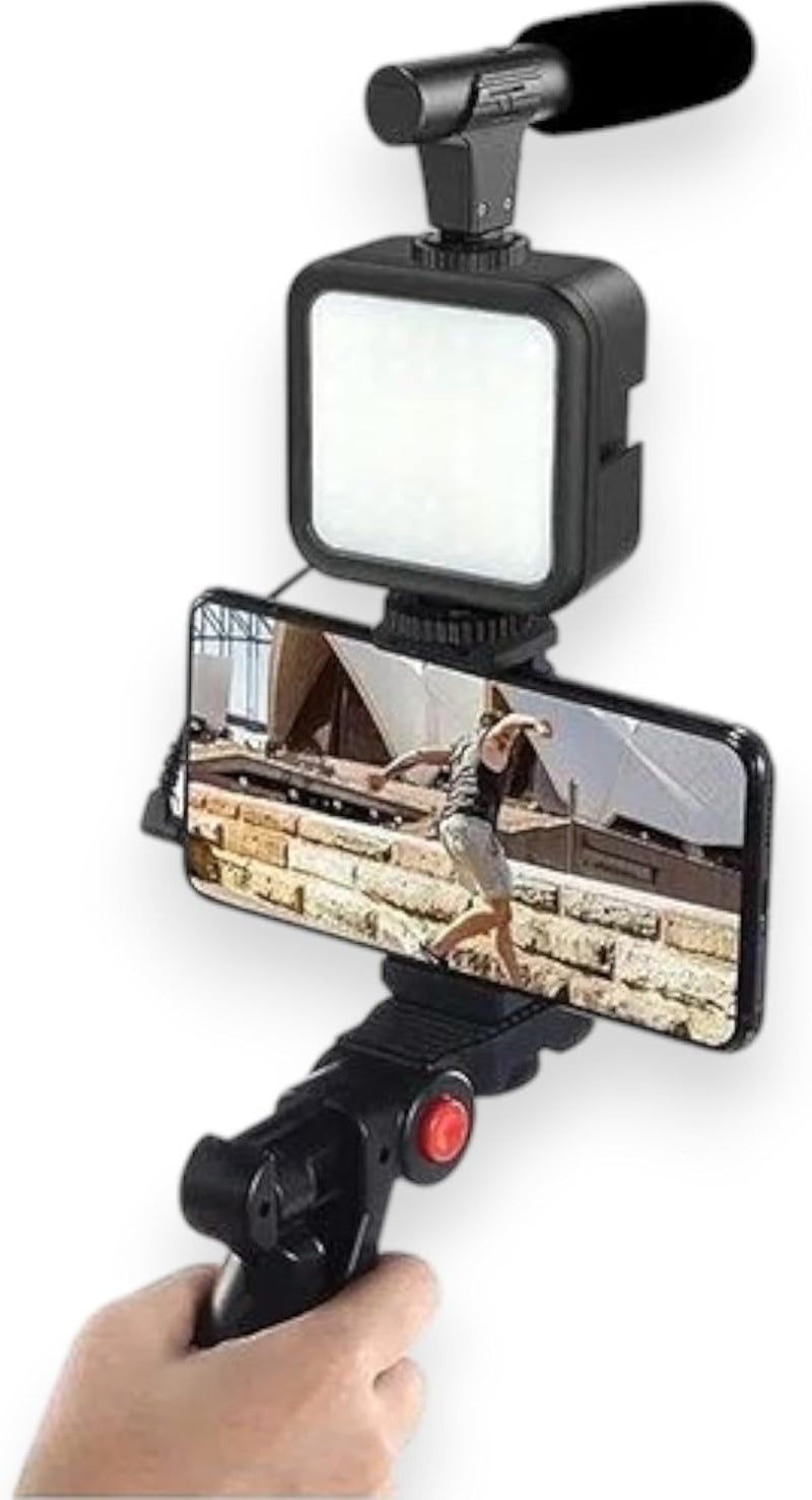 ALKAYAN Mobile Phone Stabilizer for Video Shooting, Tripod Stand for iPhone, Android,... - Image 1
